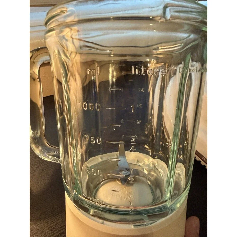 KitchenAid 5 Speed Blender RRKSB5 WH White with 40oz 5 Cup Glass Jar Tested